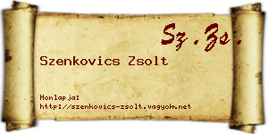 Szenkovics Zsolt névjegykártya